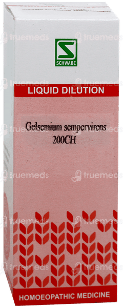 Dr Willmar Schwabe Gelsemium Sempervirens 200Ch Dilution 30Ml